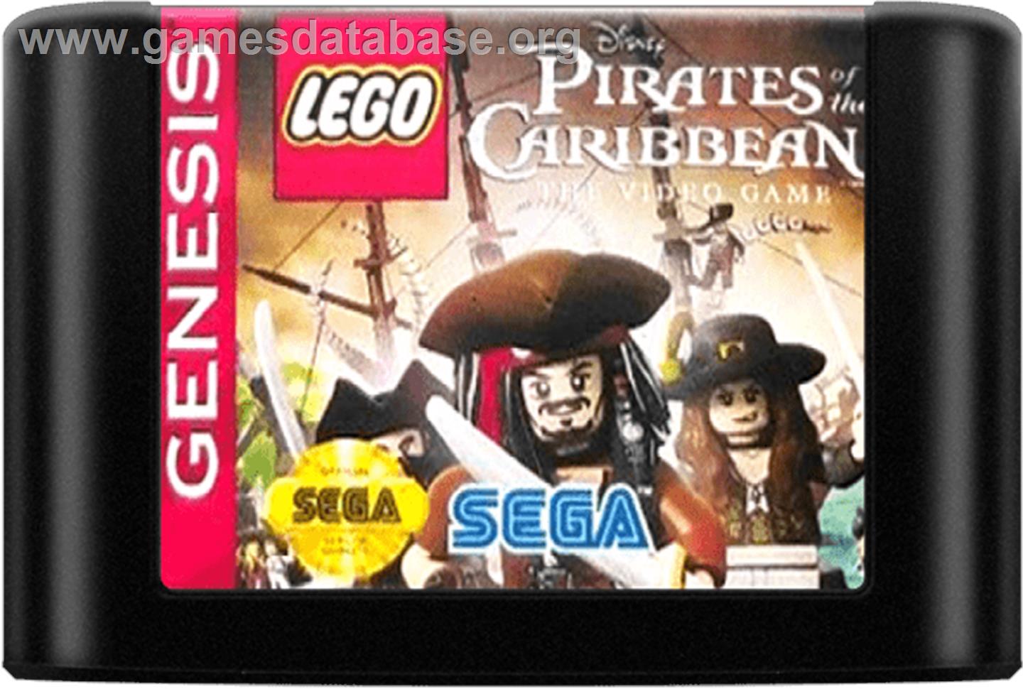 Lego Pirates Of The Caribbean - Sega Genesis - Artwork - Cartridge