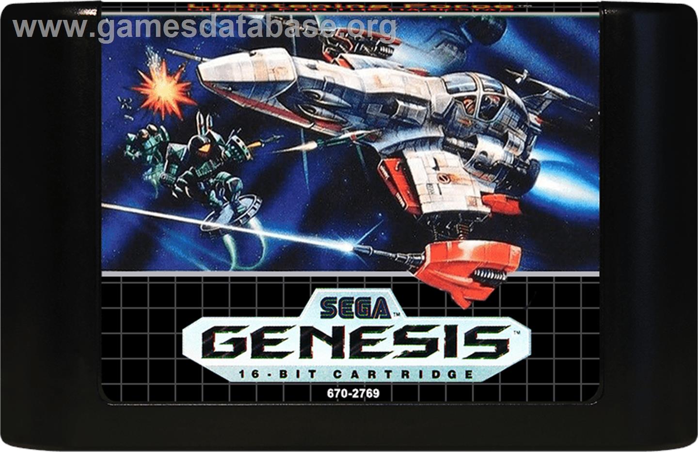 Lightning Force: Quest for the Darkstar - Sega Genesis - Artwork - Cartridge
