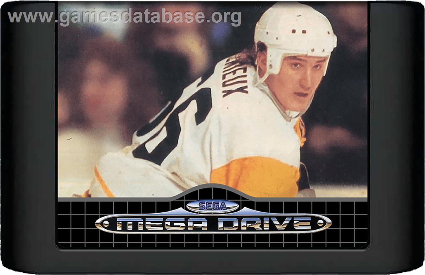 Mario Lemieux Hockey - Sega Genesis - Artwork - Cartridge