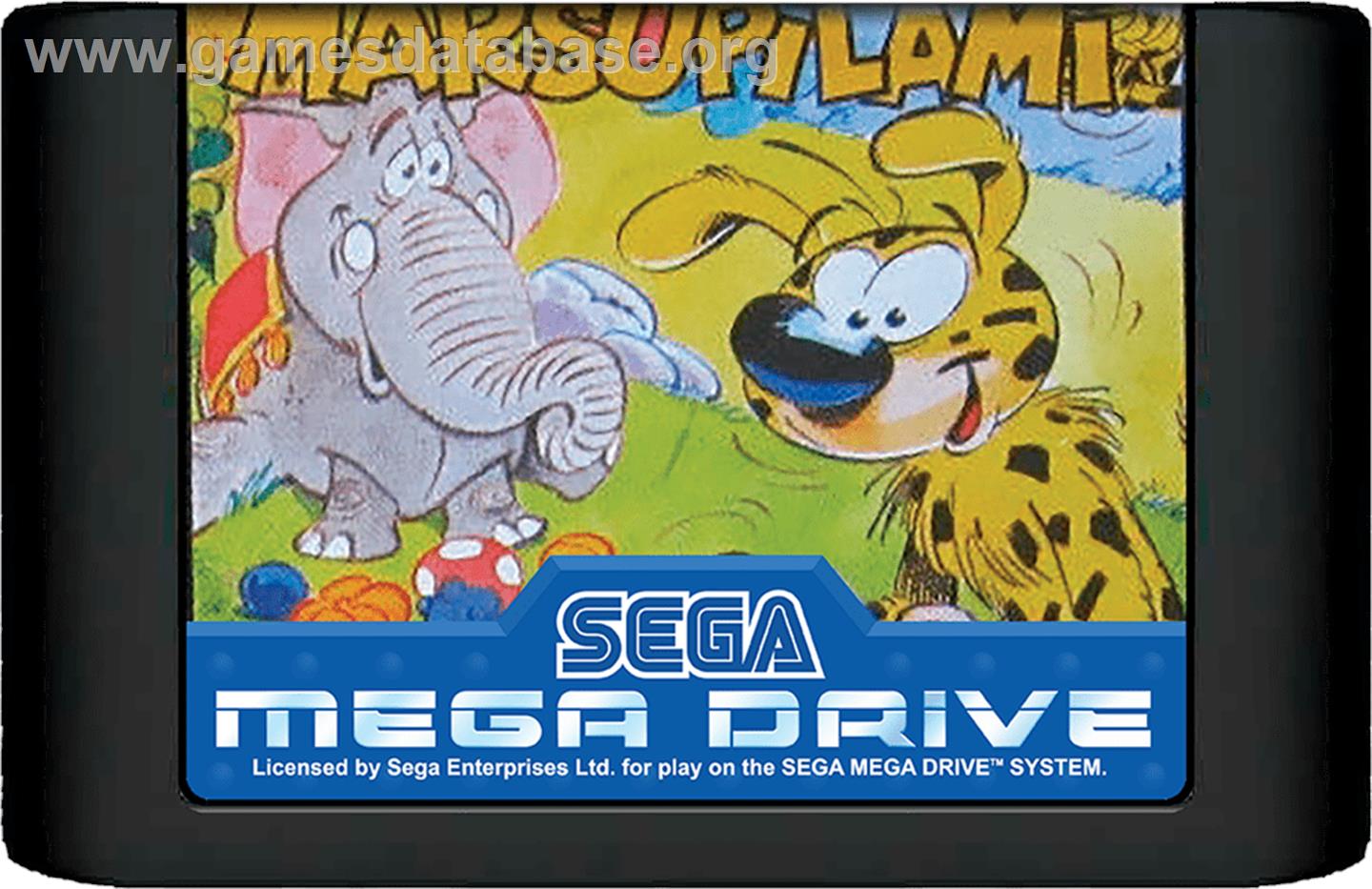 Marsupilami - Sega Genesis - Artwork - Cartridge