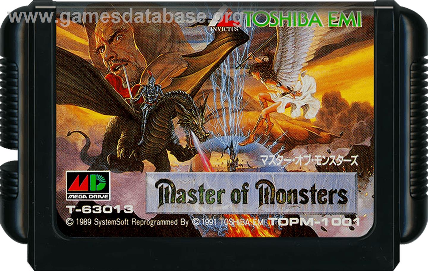 Master of Monsters - Sega Genesis - Artwork - Cartridge