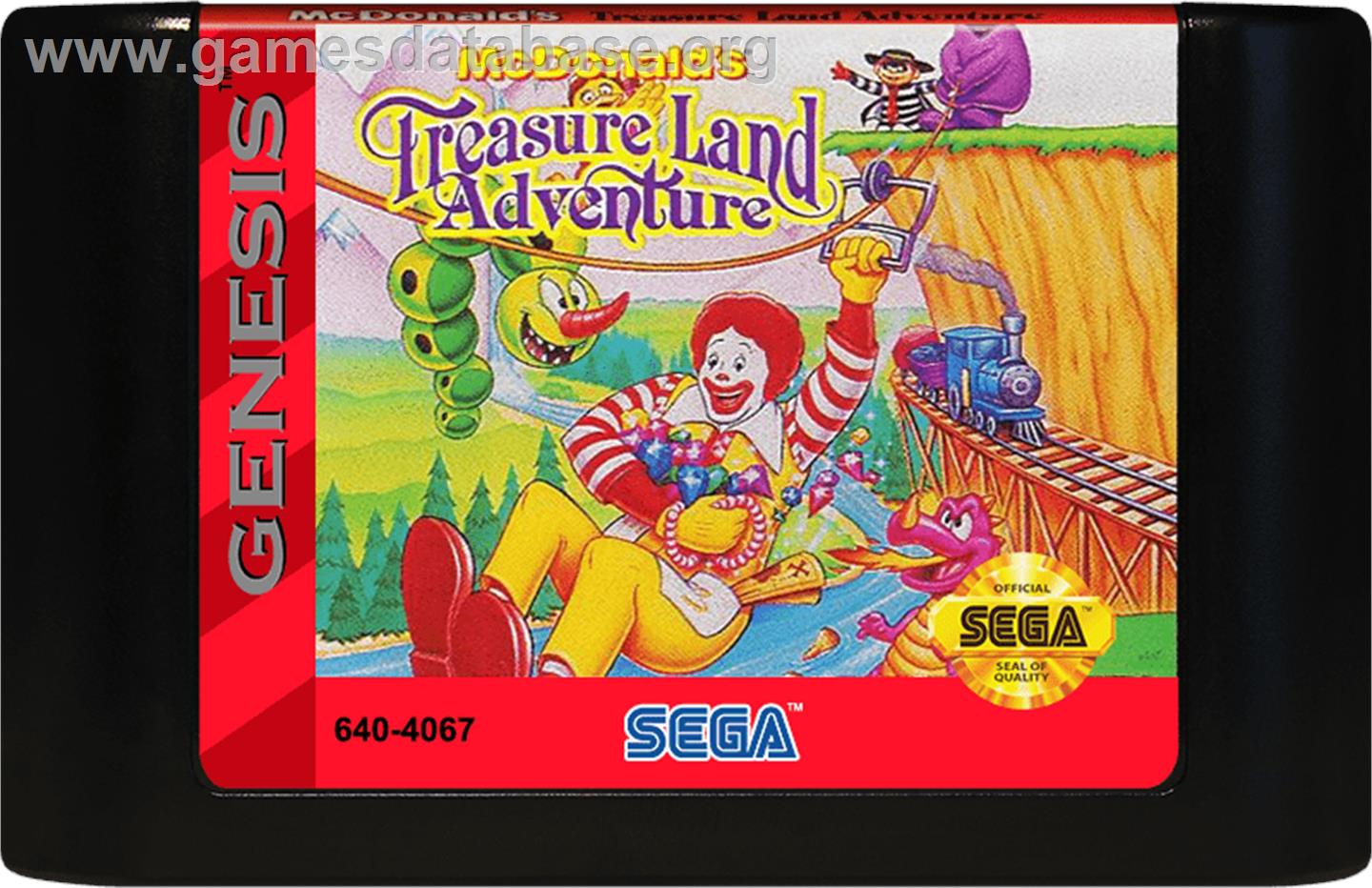Mcdonald's Treasure Land Adventure - Sega Genesis - Artwork - Cartridge