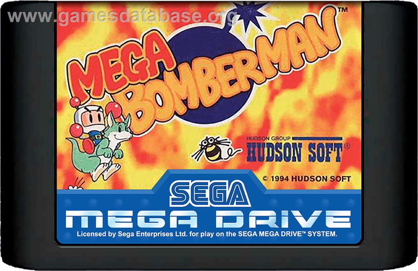 Mega Bomberman - Sega Genesis - Artwork - Cartridge
