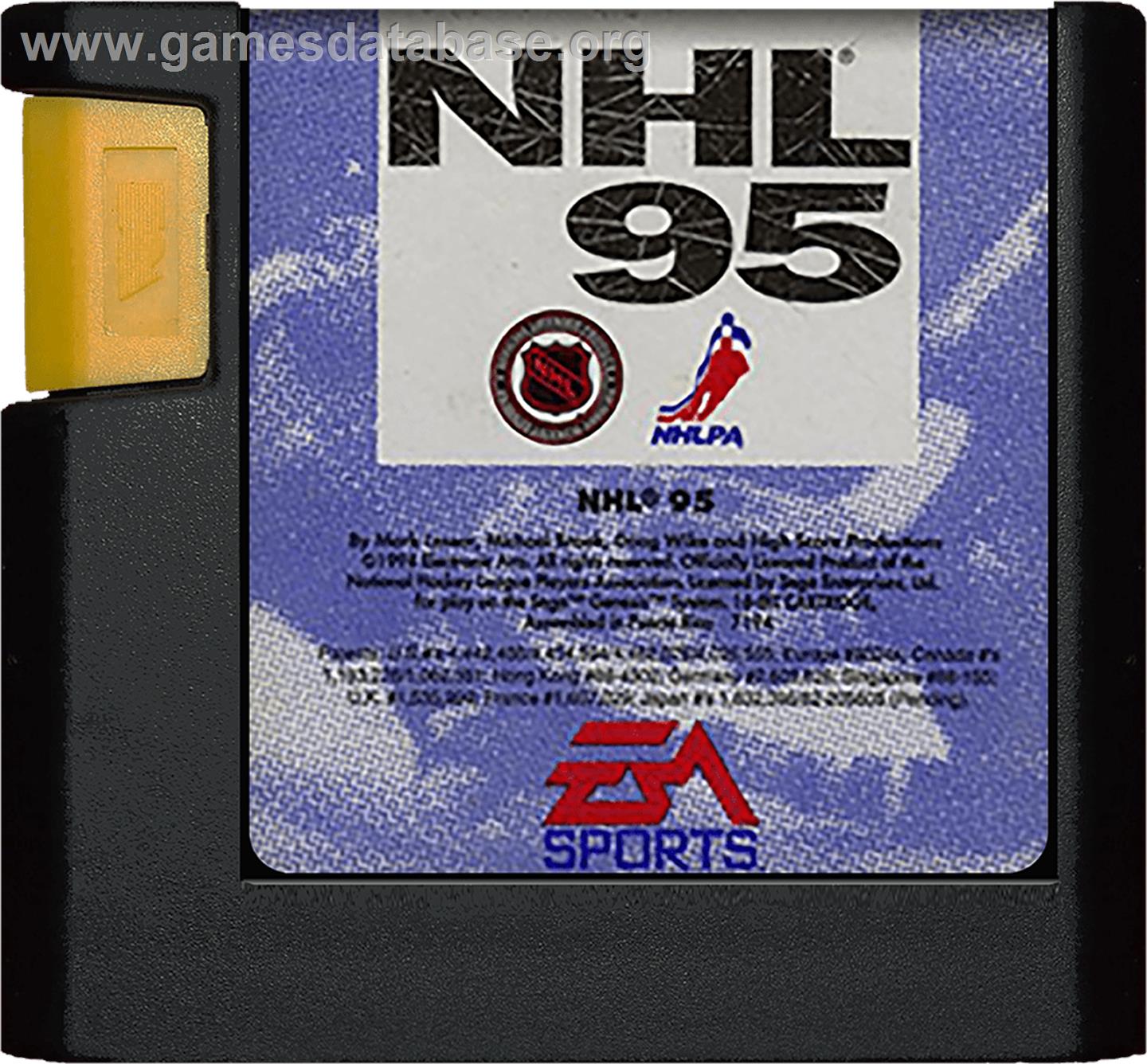 NHL '95 - Sega Genesis - Artwork - Cartridge