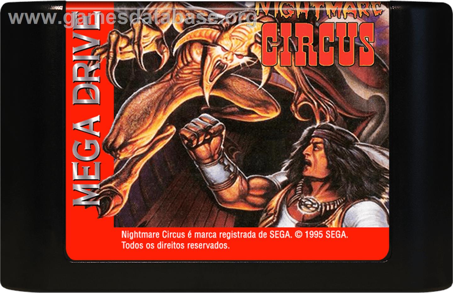 Nightmare Circus - Sega Genesis - Artwork - Cartridge