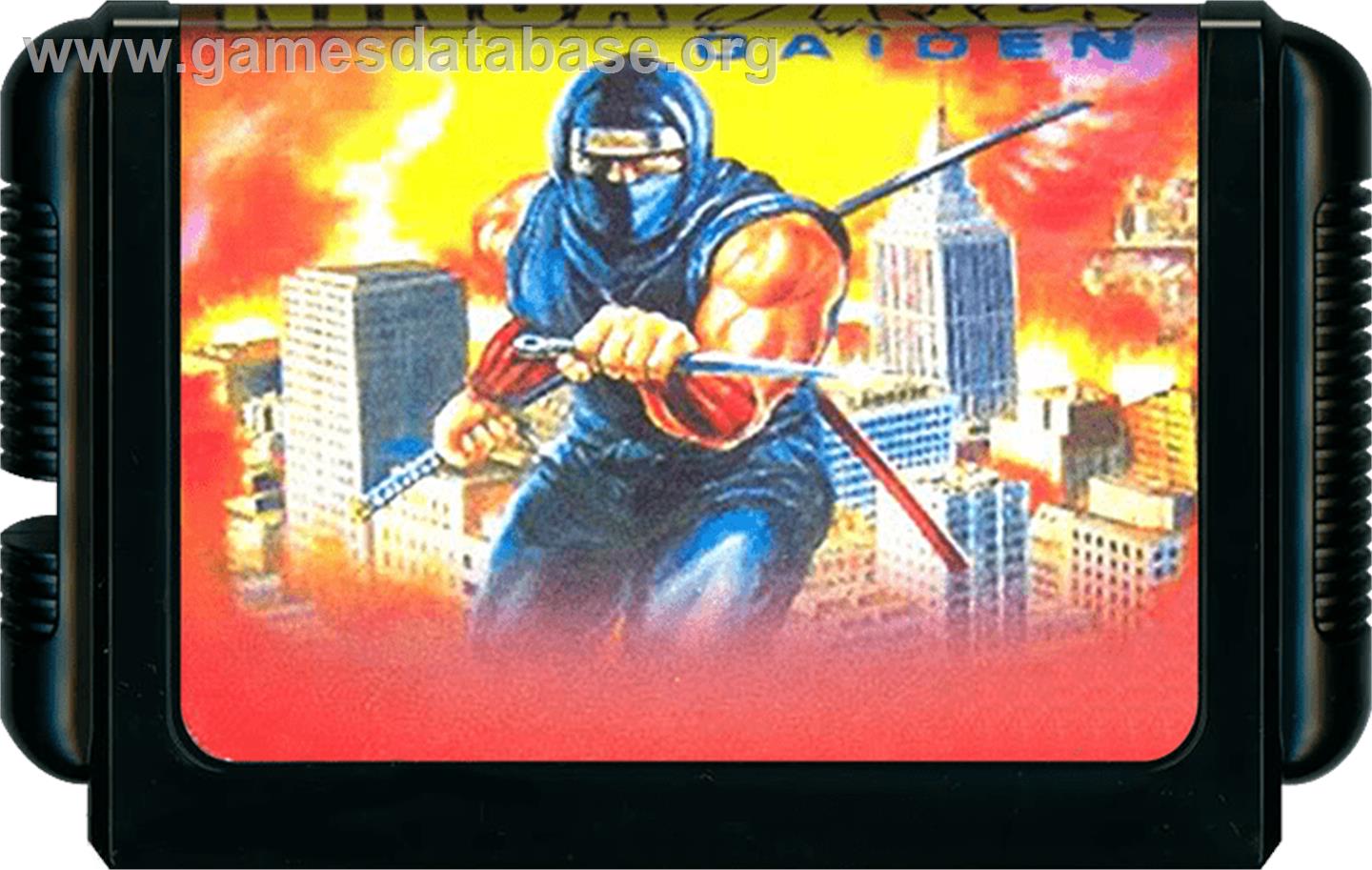 Ninja Gaiden - Sega Genesis - Artwork - Cartridge
