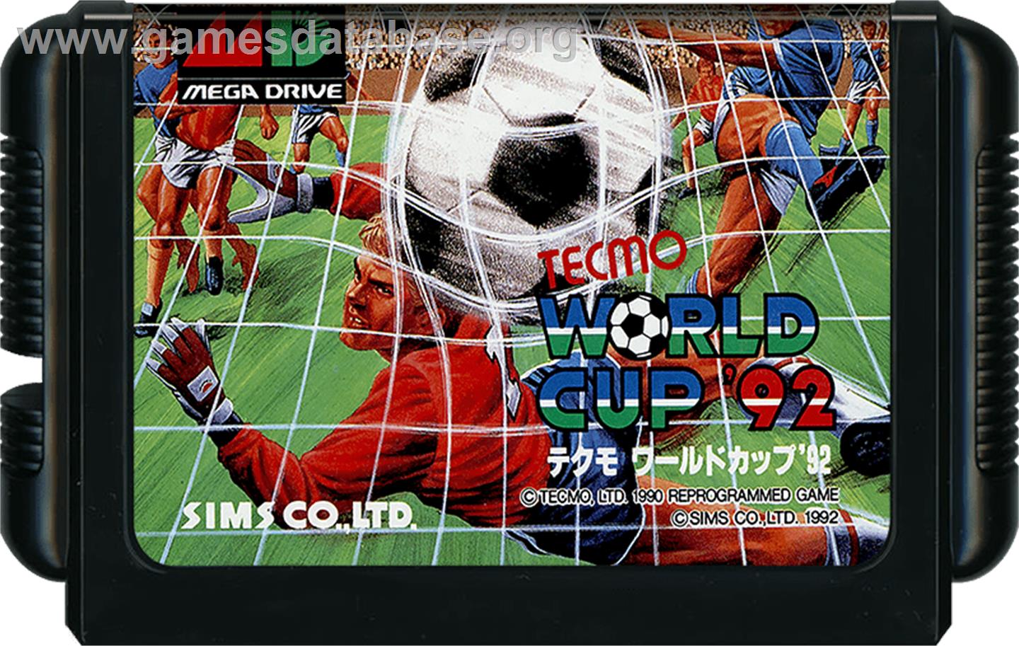 Nintendo World Cup - Sega Genesis - Artwork - Cartridge