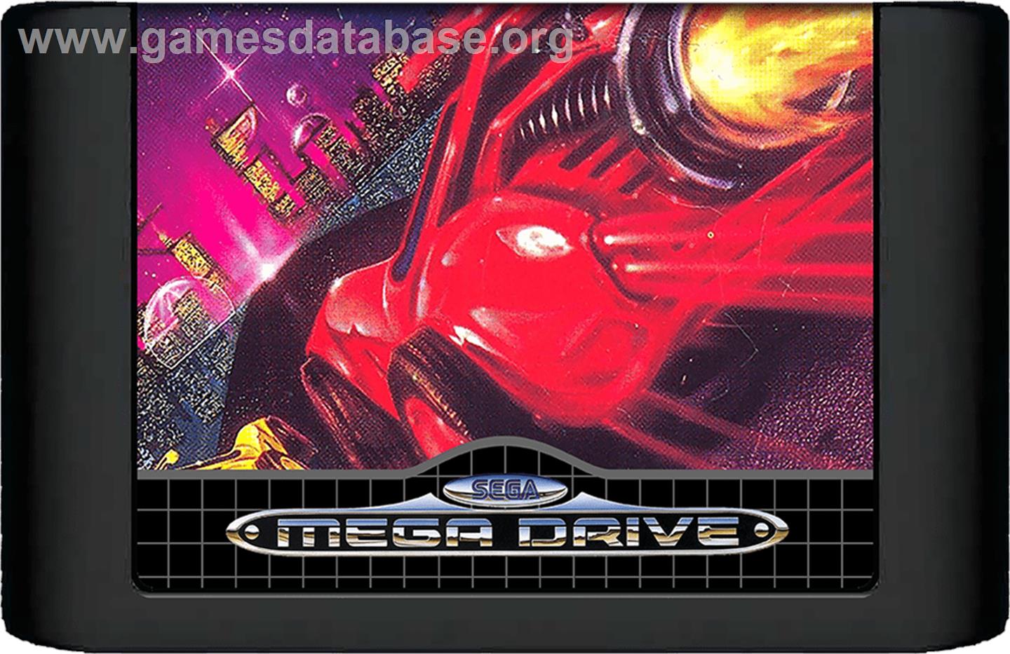 Out Run 2019 - Sega Genesis - Artwork - Cartridge