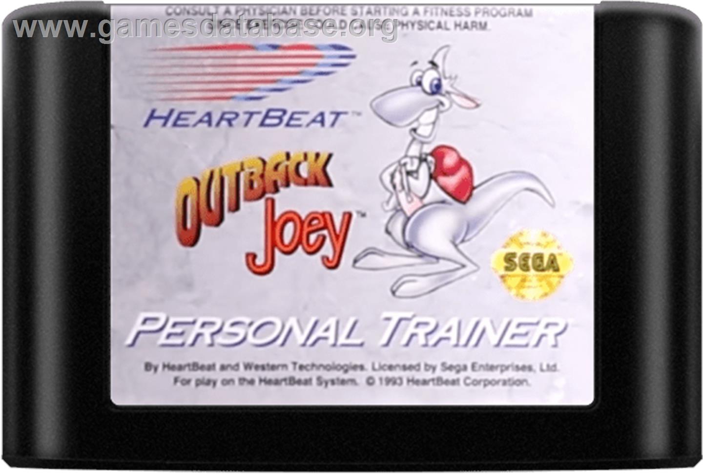 Outback Joey - Sega Genesis - Artwork - Cartridge