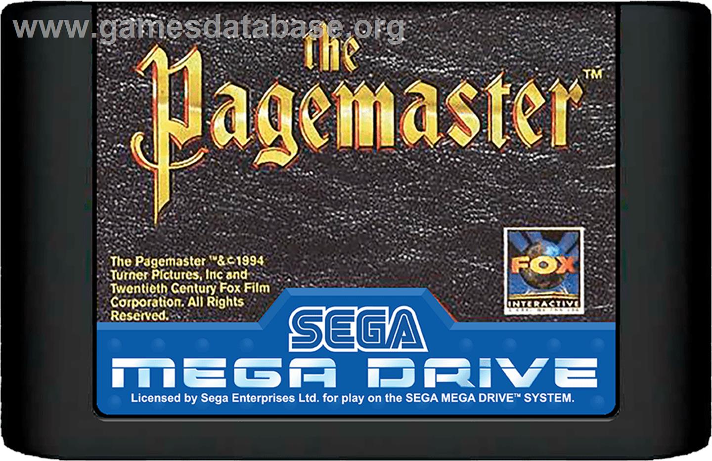 Pagemaster, The - Sega Genesis - Artwork - Cartridge