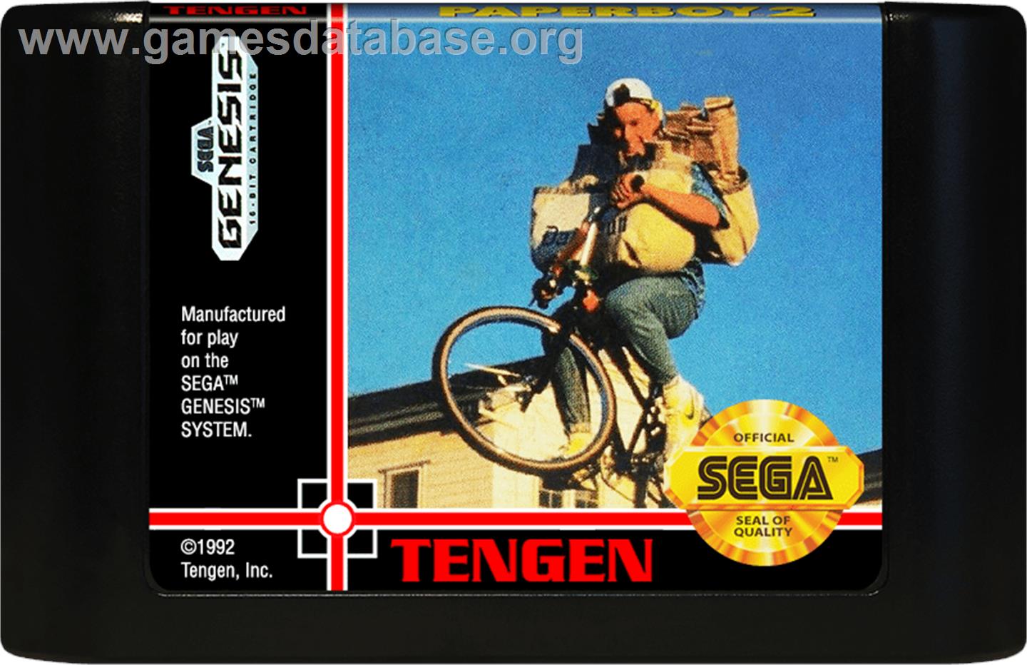 Paperboy 2 - Sega Genesis - Artwork - Cartridge