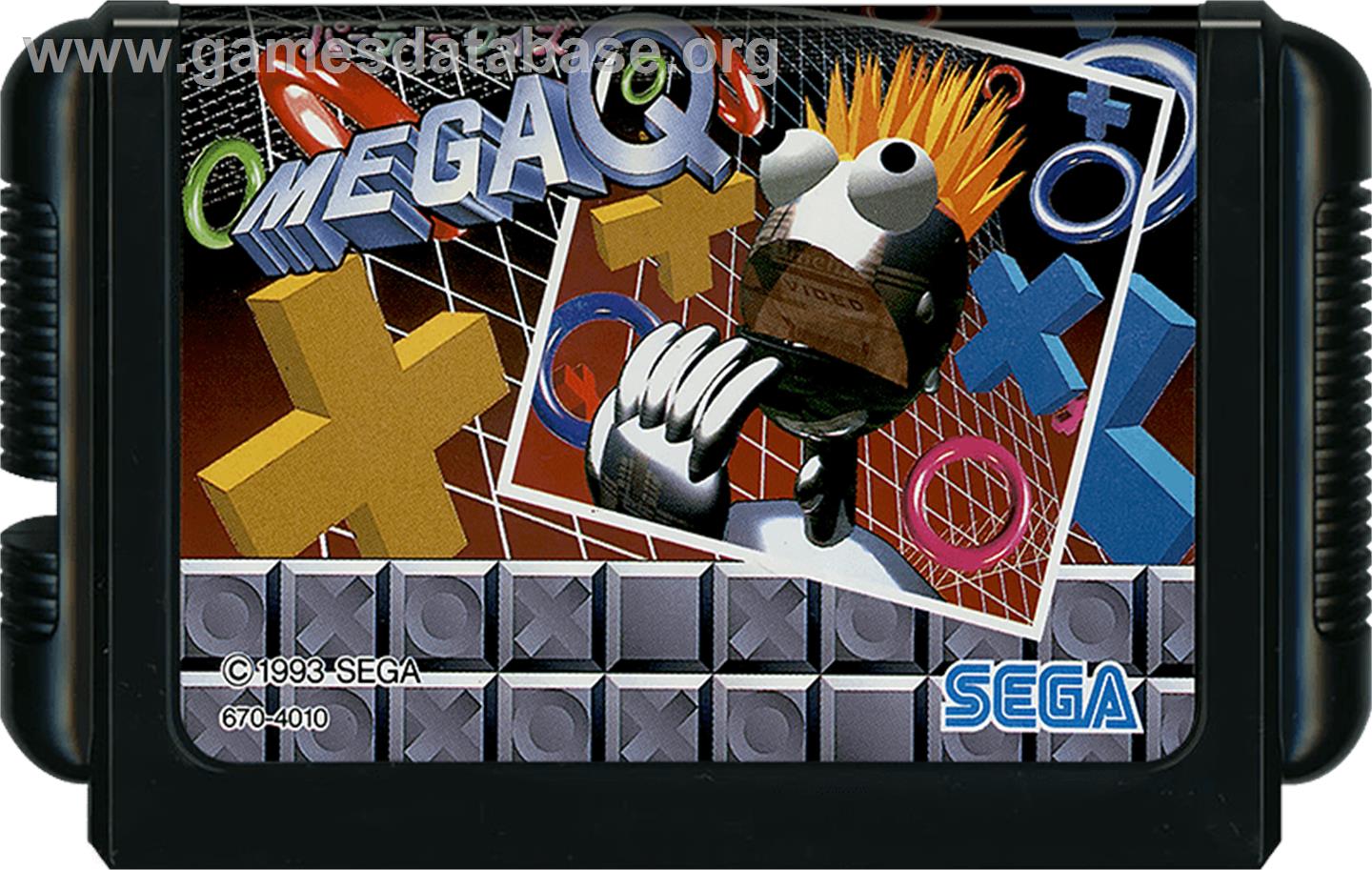 Party Quiz Mega Q - Sega Genesis - Artwork - Cartridge