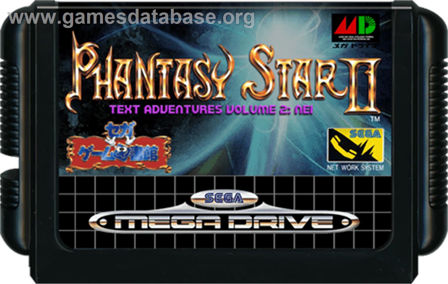 Phantasy Star 2 - Nei's Adventure - Sega Genesis - Artwork - Cartridge