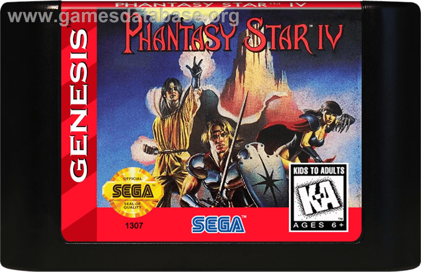 Phantasy Star 4 - The End Of The Millennium - Sega Genesis - Artwork - Cartridge