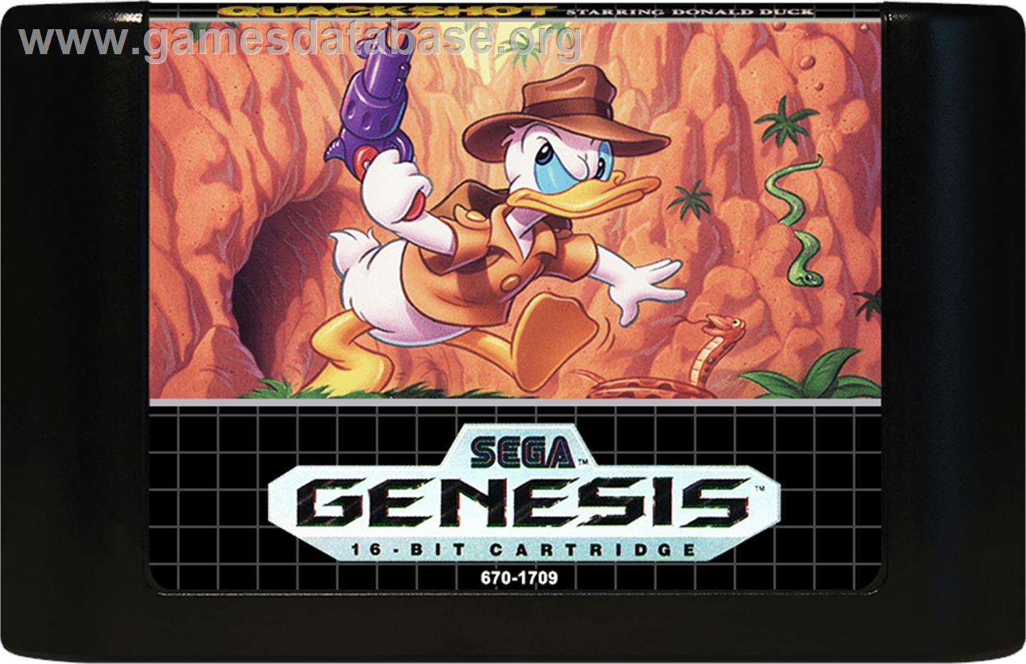 Quackshot Starring Donald Duck - Sega Genesis - Artwork - Cartridge