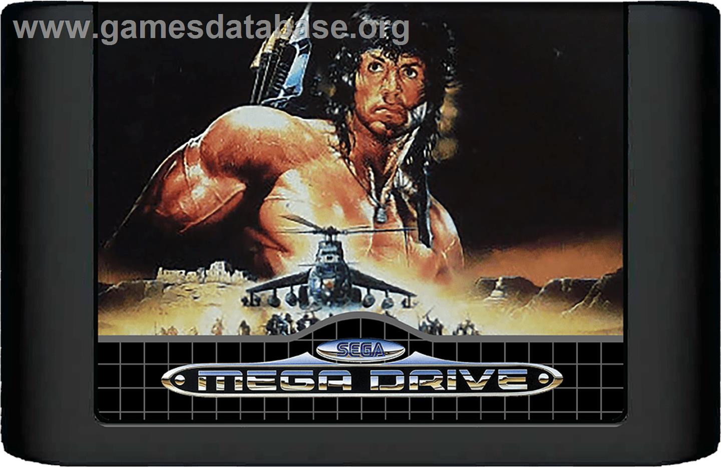 Rambo III - Sega Genesis - Artwork - Cartridge