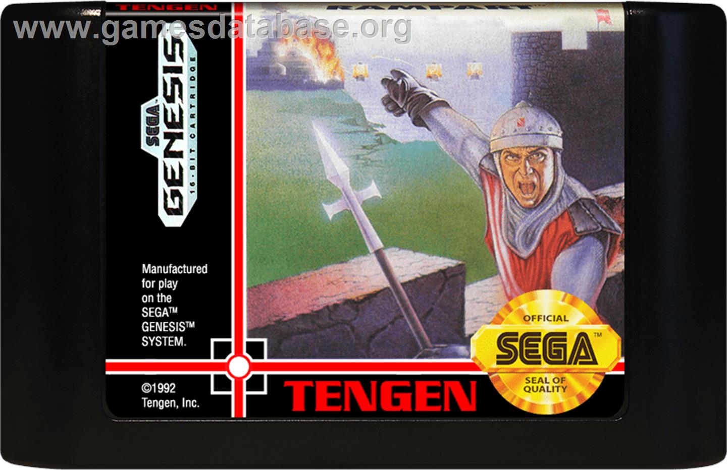 Rampart - Sega Genesis - Artwork - Cartridge