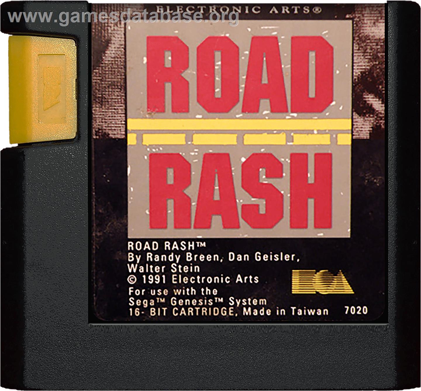 Road Rash - Sega Genesis - Artwork - Cartridge