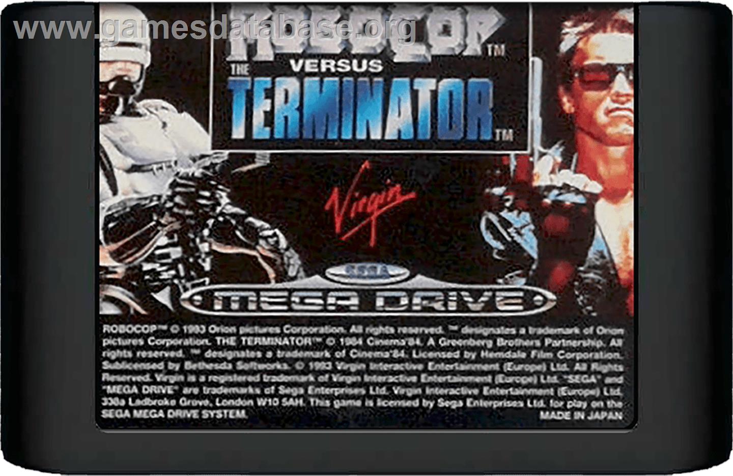 Robocop vs. the Terminator - Sega Genesis - Artwork - Cartridge