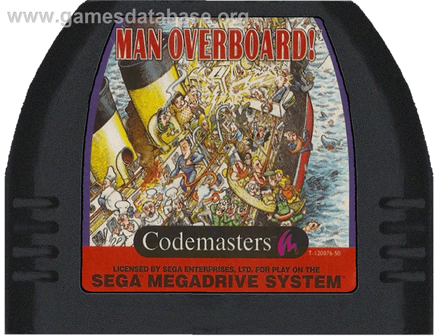 S.S. Lucifer - Man Overboard - Sega Genesis - Artwork - Cartridge