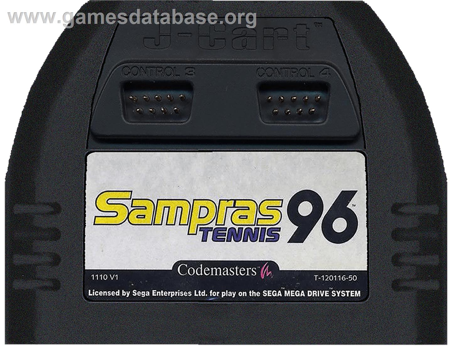 Sampras Tennis 96 - Sega Genesis - Artwork - Cartridge