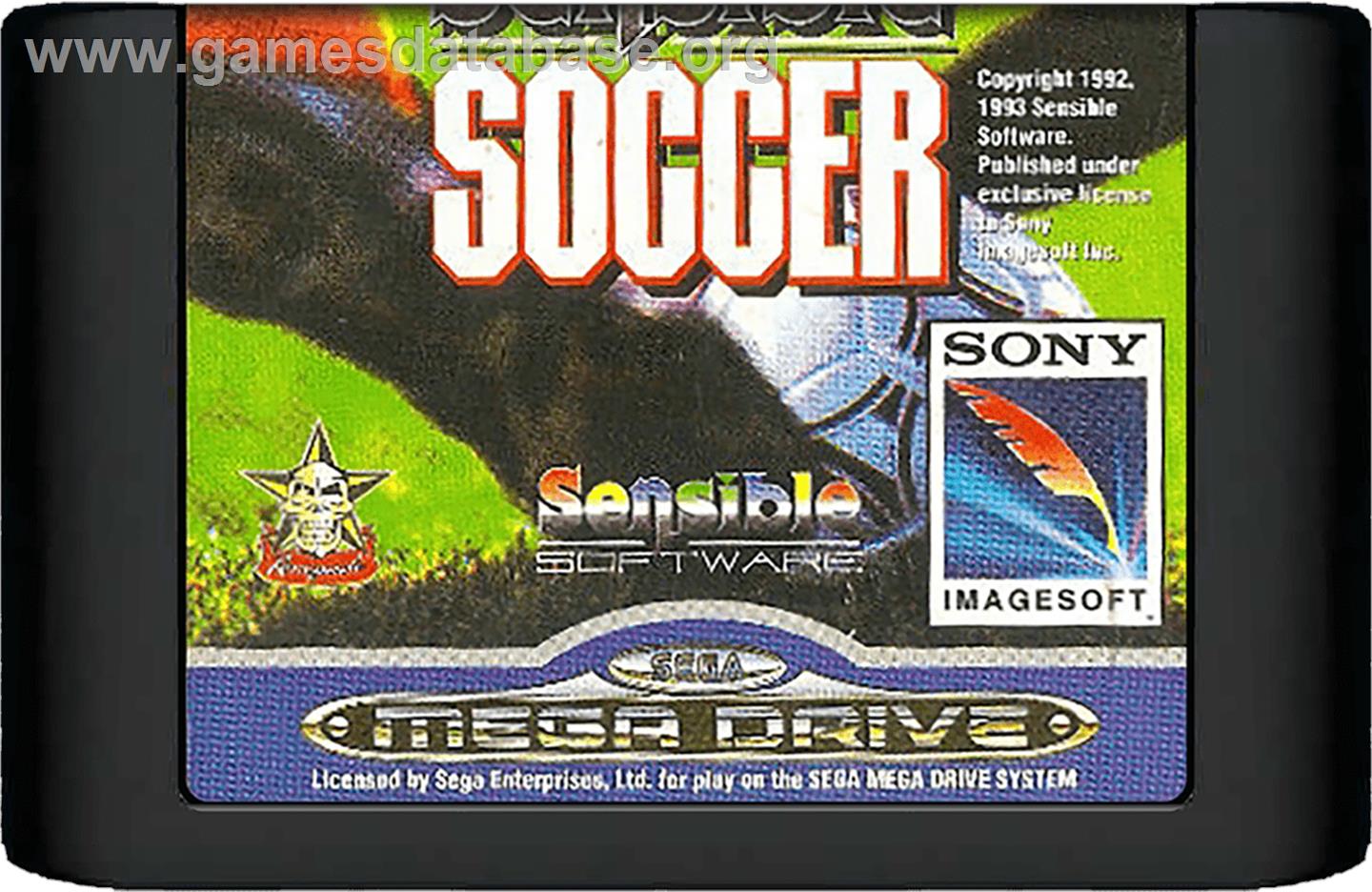 Sensible Soccer: European Champions: 92/93 Edition - Sega Genesis - Artwork - Cartridge