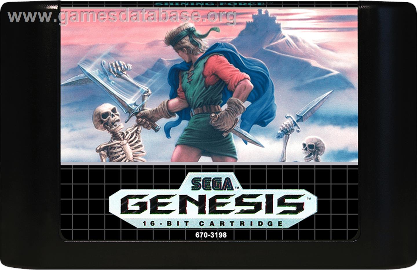 Shining Force - Sega Genesis - Artwork - Cartridge