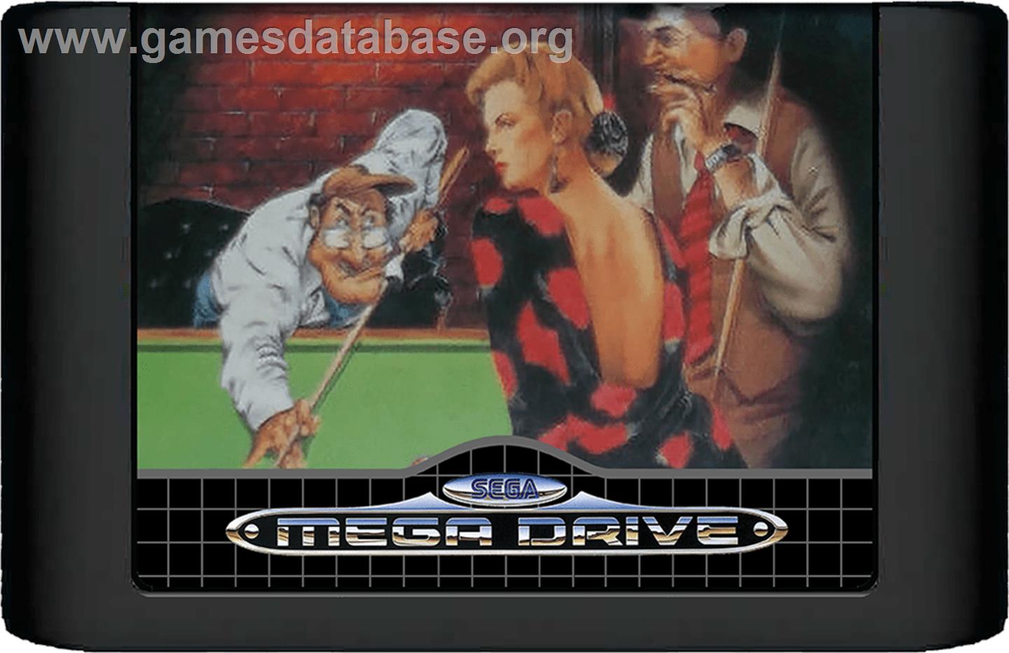 Side Pocket - Sega Genesis - Artwork - Cartridge