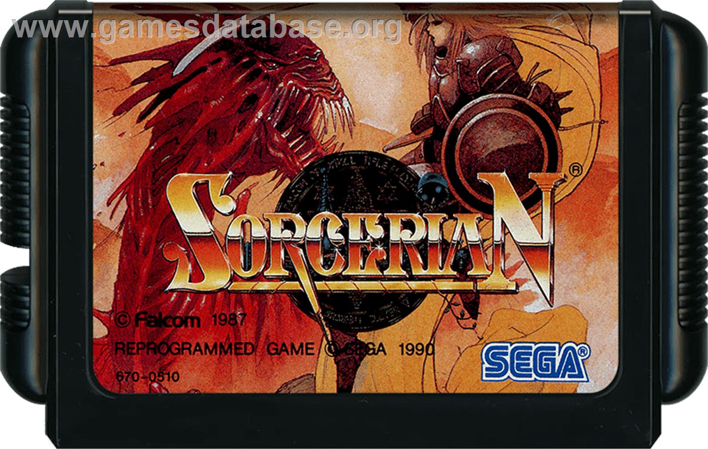 Sorcerian - Sega Genesis - Artwork - Cartridge