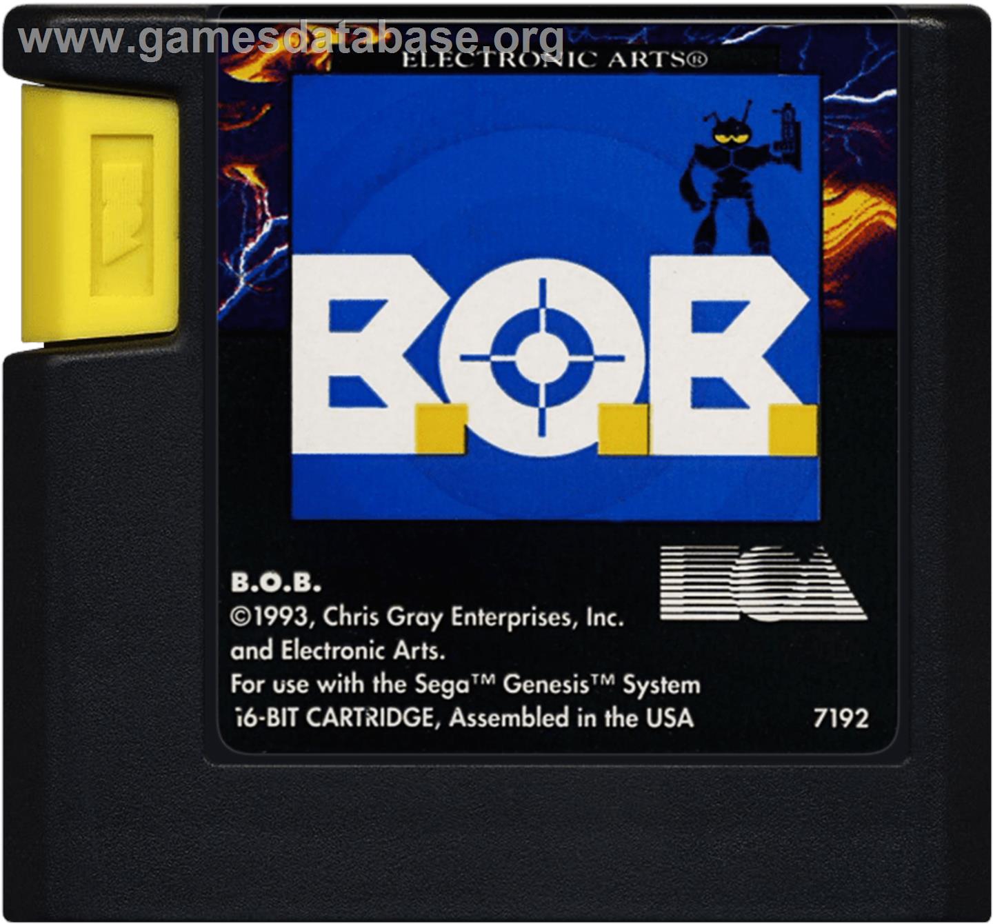 Space Funky B.o.b. - Sega Genesis - Artwork - Cartridge