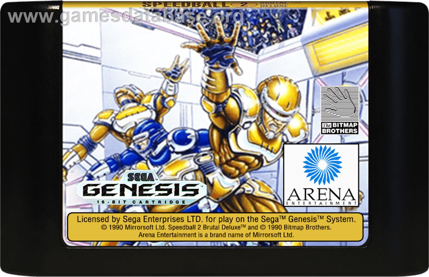 Speedball 2 - Sega Genesis - Artwork - Cartridge