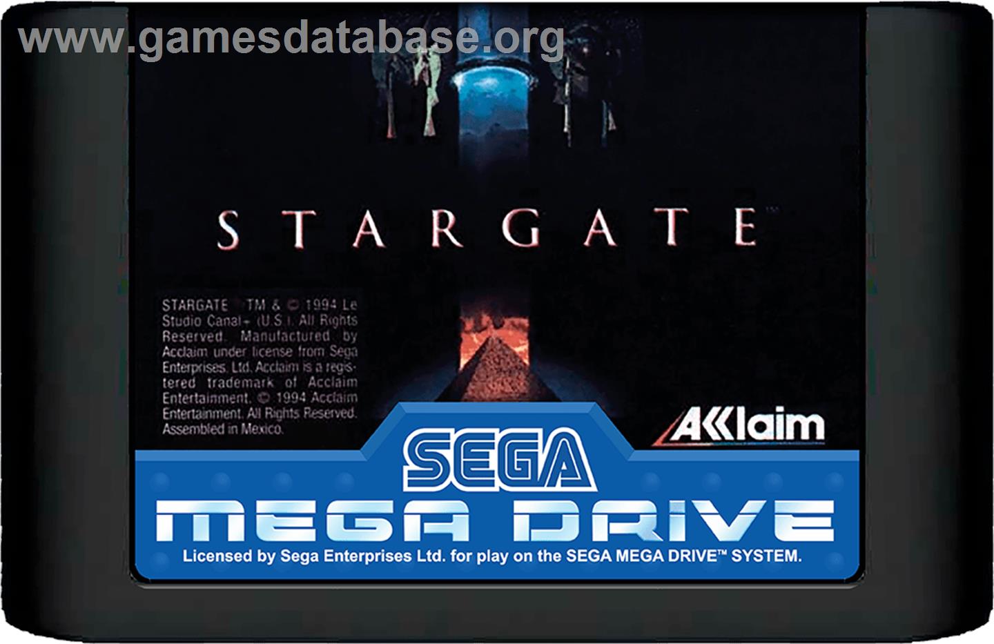 Stargate - Sega Genesis - Artwork - Cartridge