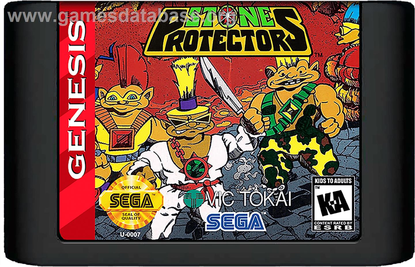 Stone Protectors - Sega Genesis - Artwork - Cartridge