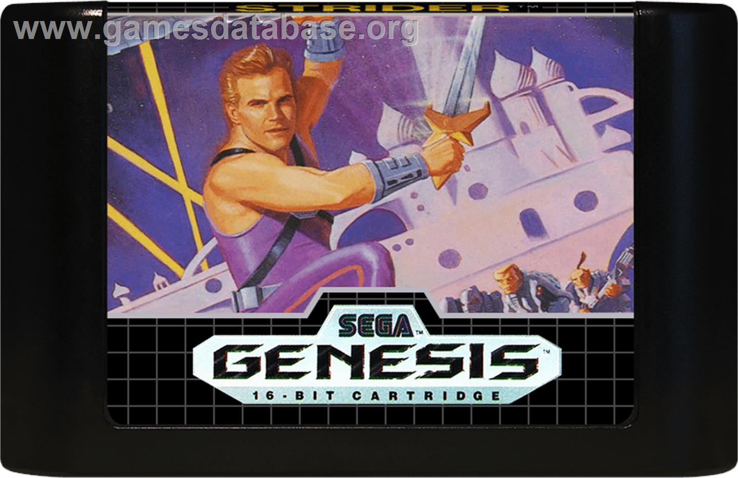 Strider - Sega Genesis - Artwork - Cartridge