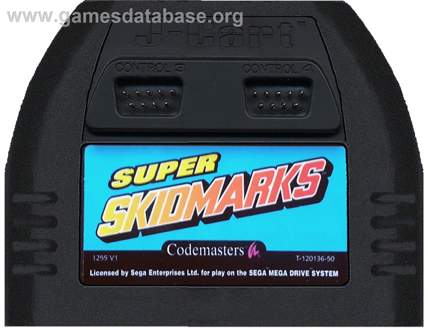 Super Skidmarks - Sega Genesis - Artwork - Cartridge