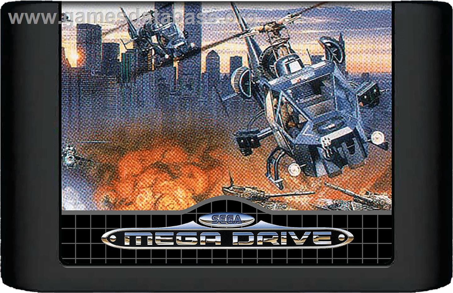 Super Thunder Blade - Sega Genesis - Artwork - Cartridge