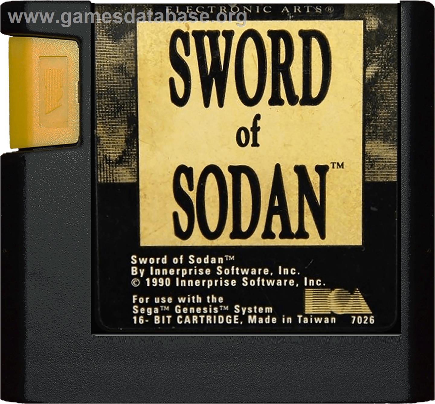 Sword of Sodan - Sega Genesis - Artwork - Cartridge