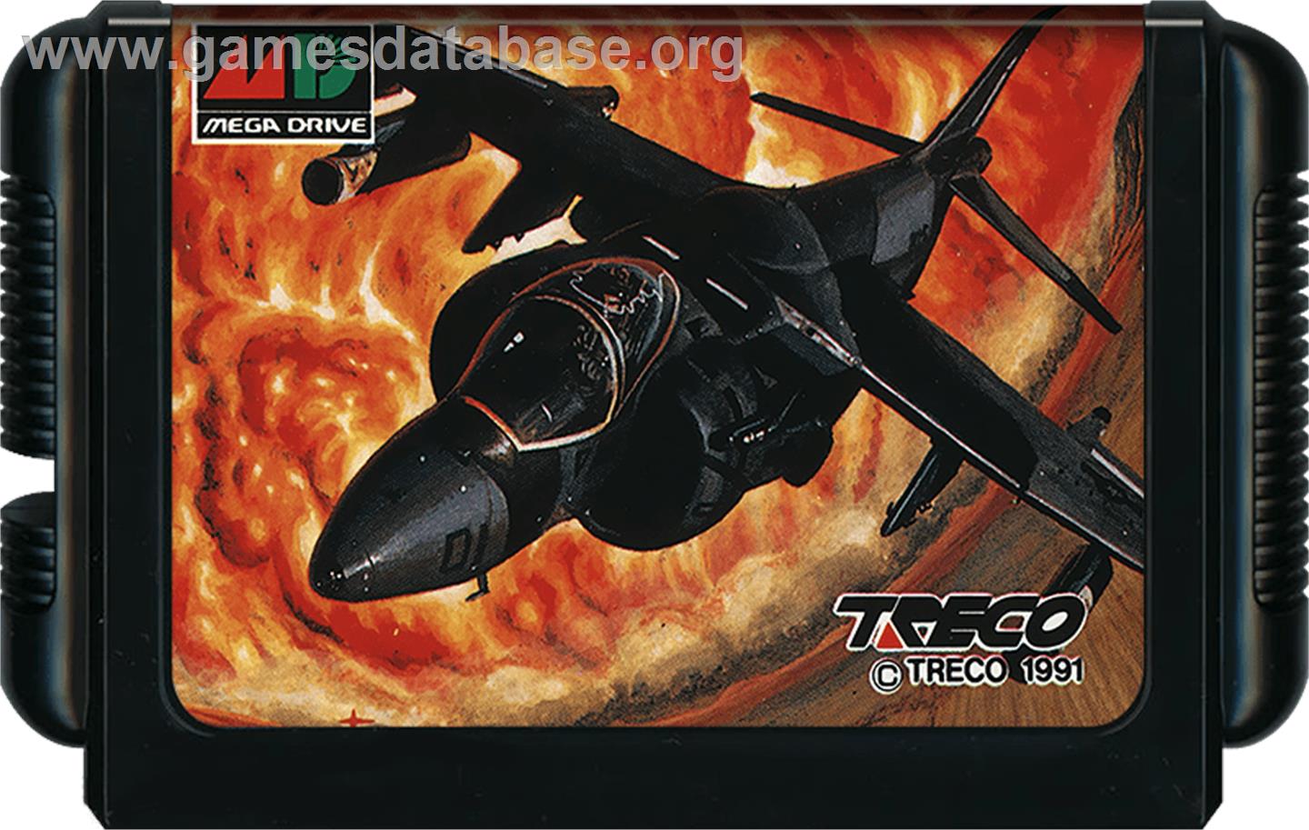 Task Force Harrier EX - Sega Genesis - Artwork - Cartridge