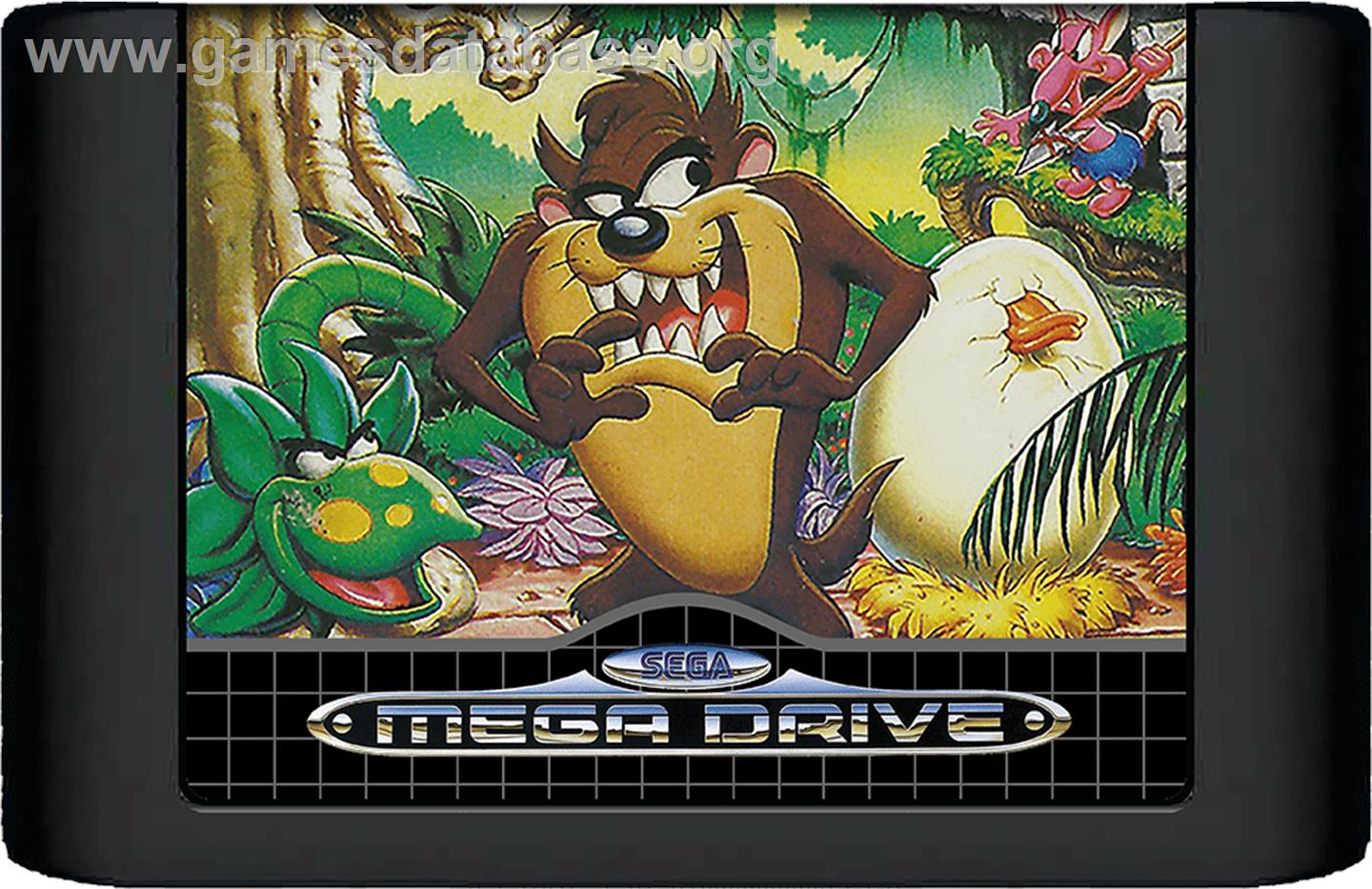 Taz-Mania - Sega Genesis - Artwork - Cartridge