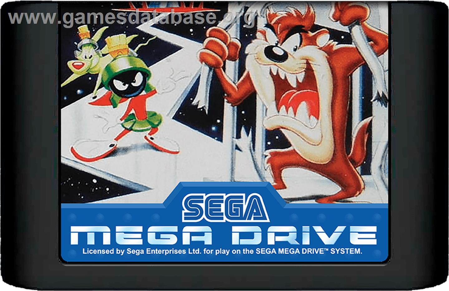 Taz in Escape from Mars - Sega Genesis - Artwork - Cartridge