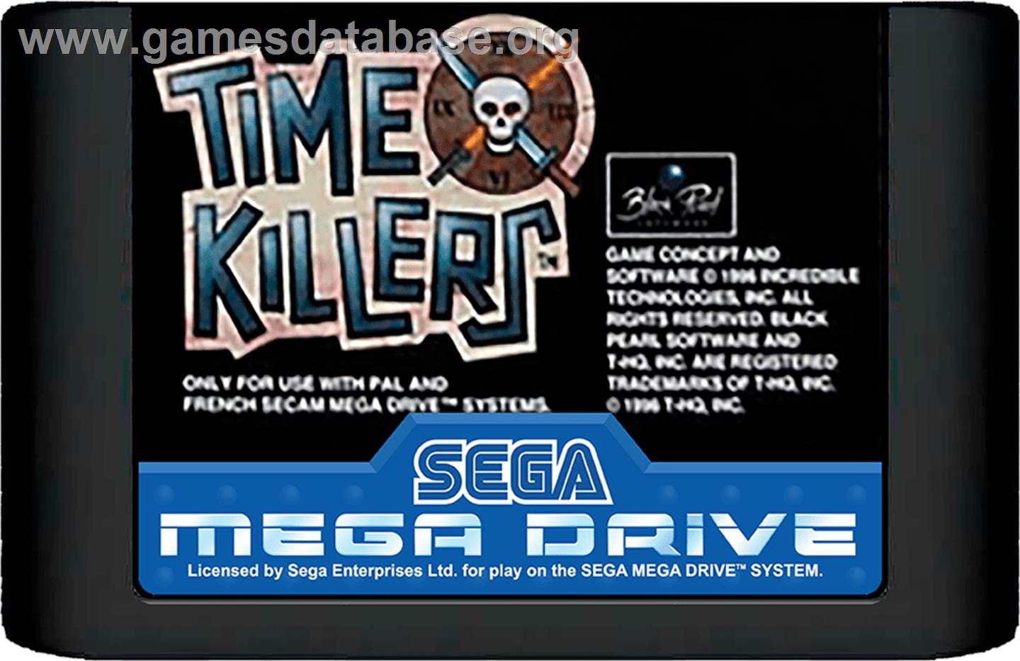 Time Killers - Sega Genesis - Artwork - Cartridge