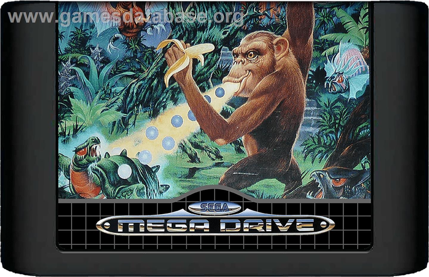 Toki: Going Ape Spit - Sega Genesis - Artwork - Cartridge