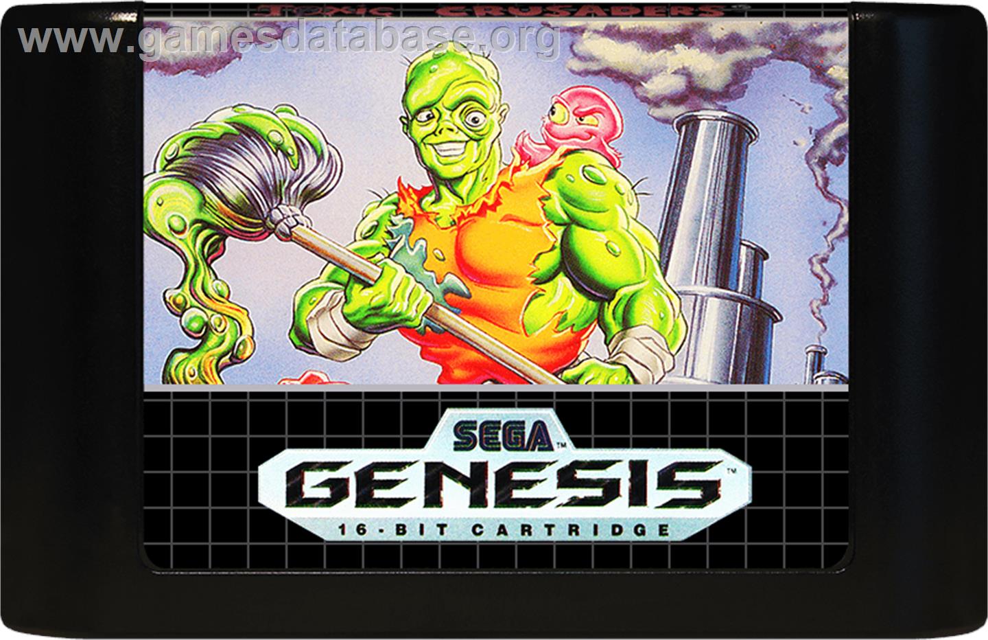 Toxic Crusaders - Sega Genesis - Artwork - Cartridge