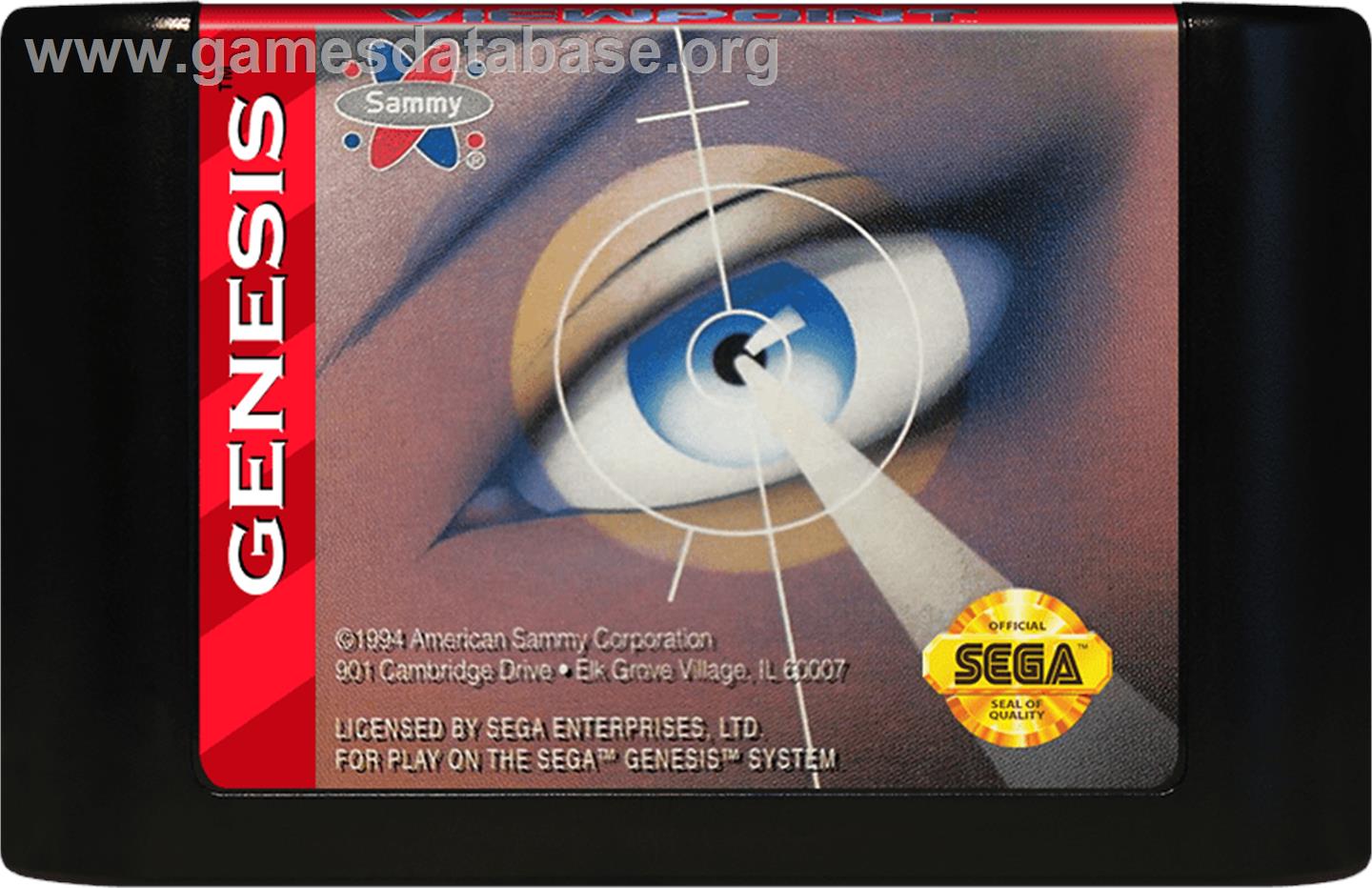 Viewpoint - Sega Genesis - Artwork - Cartridge