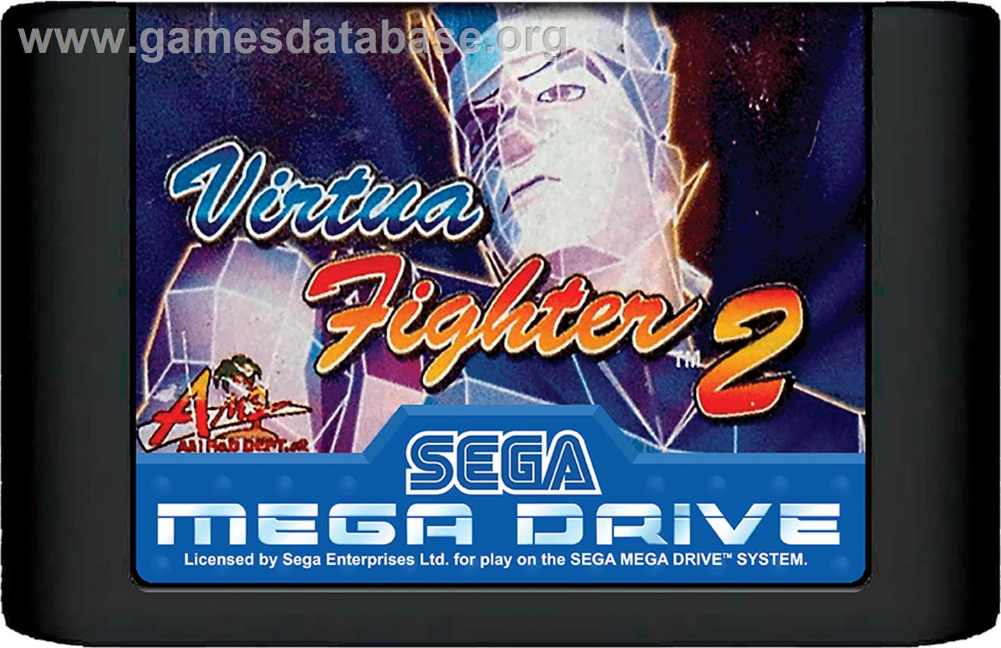 Virtua Fighter 2 - Sega Genesis - Artwork - Cartridge