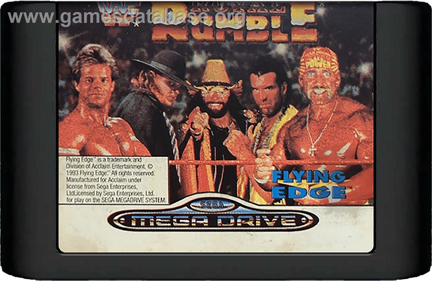 WWF Royal Rumble - Sega Genesis - Artwork - Cartridge