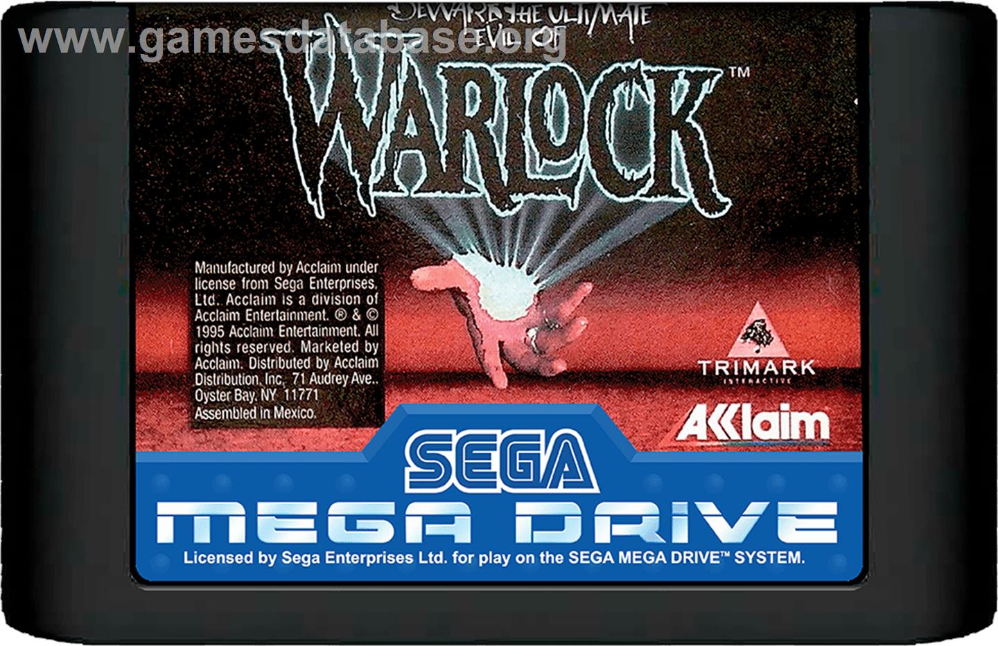 Warlock - Sega Genesis - Artwork - Cartridge