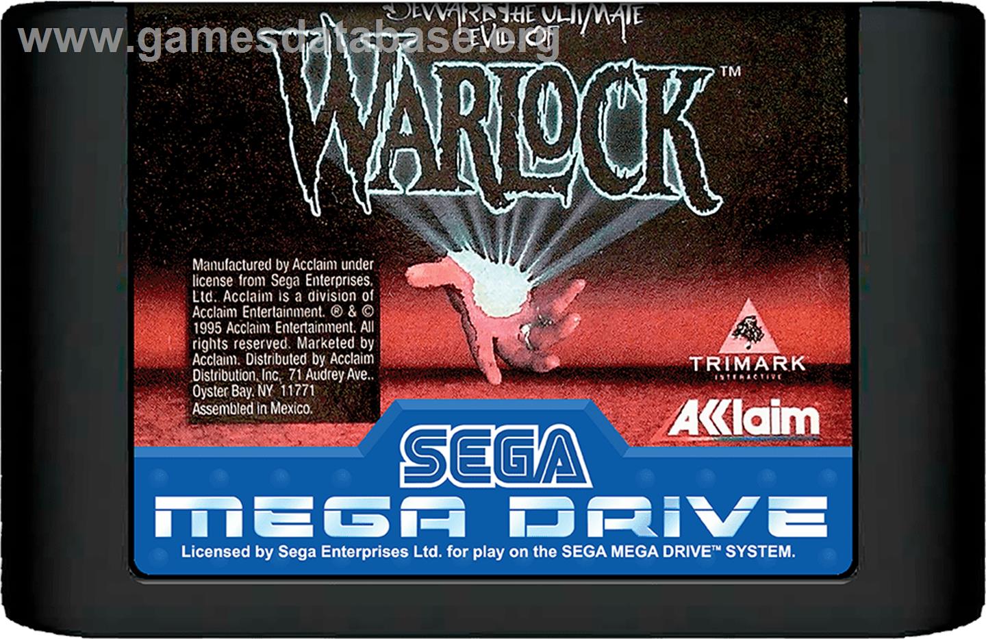 Warlock - Sega Genesis - Artwork - Cartridge
