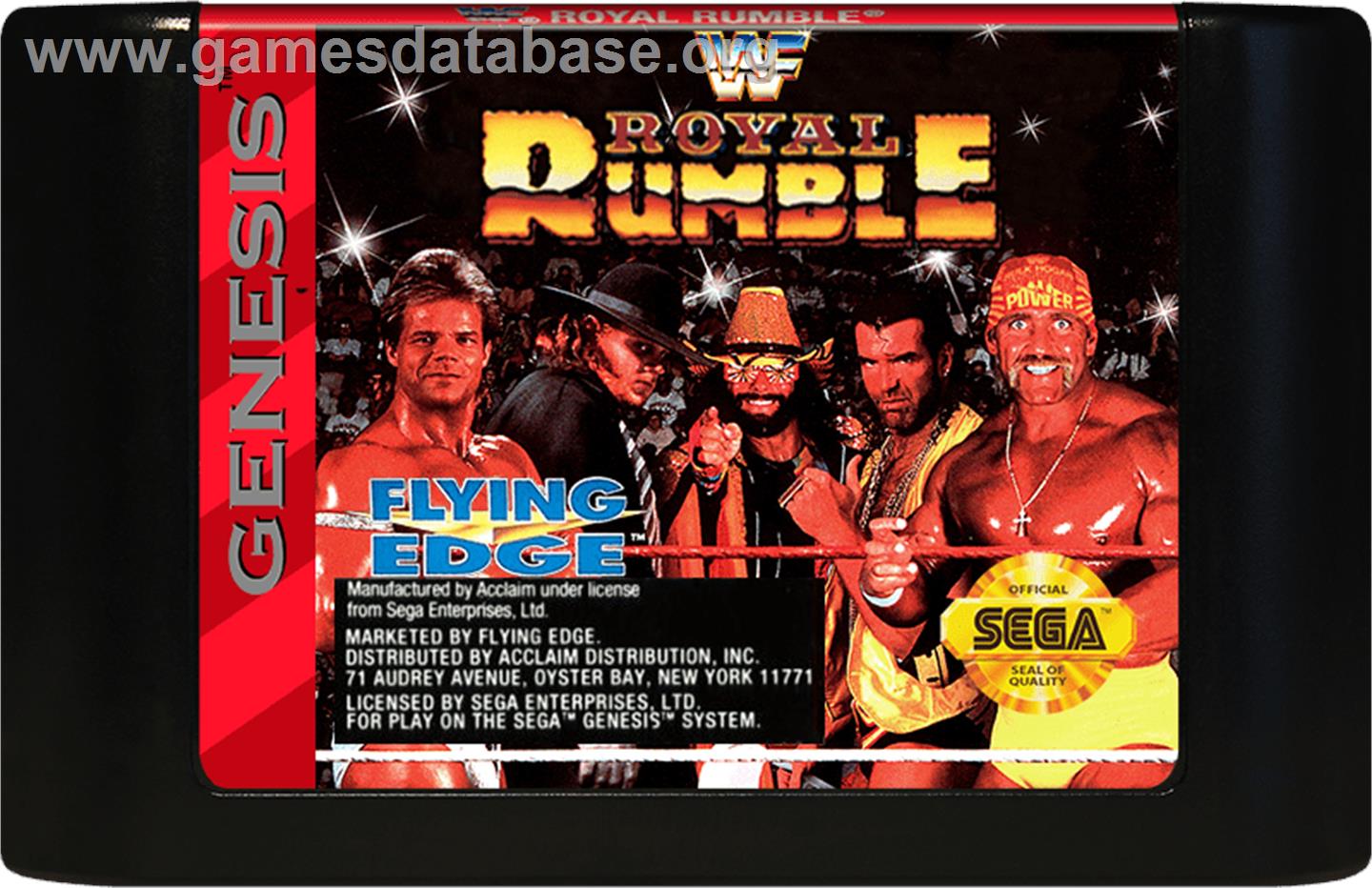 Wwf Royal Rumble - Sega Genesis - Artwork - Cartridge