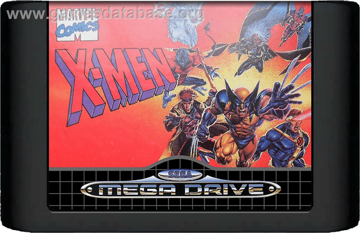 X-Men - Sega Genesis - Artwork - Cartridge